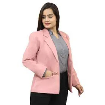 Pink Colour Womens Formal Regular Fit Blazer